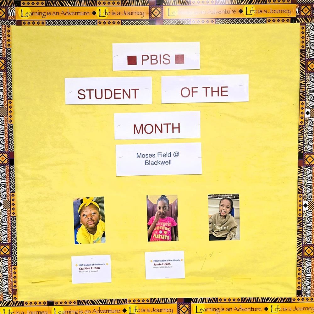 PBIS students for the month Oct